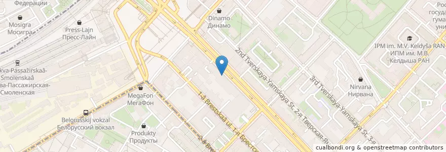 Mapa de ubicacion de Очень маленькая кофейня en Russia, Central Federal District, Moscow, Central Administrative Okrug, Tverskoy District.