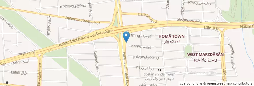 Mapa de ubicacion de رستوران رو ب رو en Иран, Тегеран, شهرستان تهران, Тегеран, بخش مرکزی شهرستان تهران.