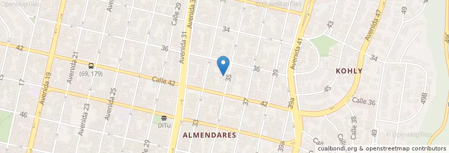 Mapa de ubicacion de Escuela Primaria Mártires Latinoamericanos en Cuba, La Habana, Playa.