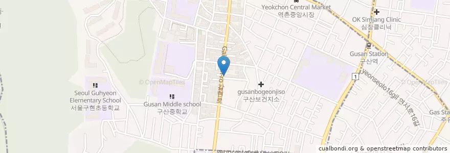 Mapa de ubicacion de 은평 소망교회 en Südkorea, Seoul, 은평구, 구산동.