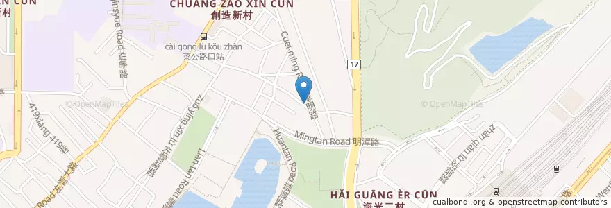 Mapa de ubicacion de 無名早餐（蛋餅燒餅） en Taiwan, Kaohsiung, Zuoying.