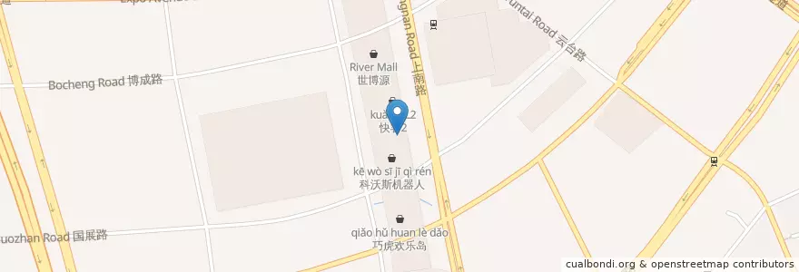Mapa de ubicacion de 花悦小馆L2 en Çin, Şanghay, Pudong.