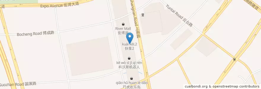 Mapa de ubicacion de 新旺茶餐厅L2 en Cina, Shanghai, Pudong.