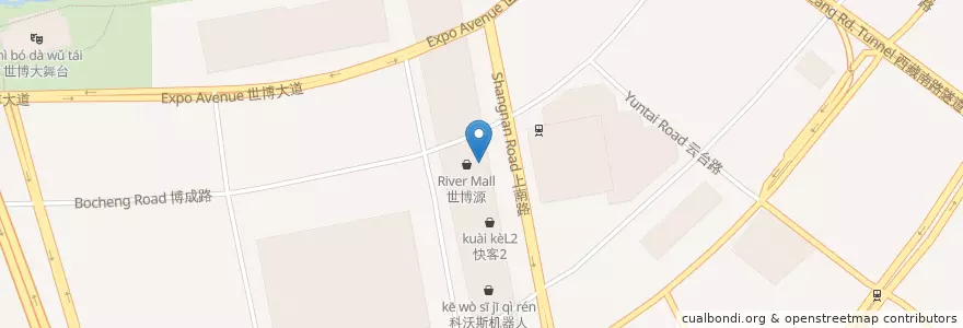 Mapa de ubicacion de 王品台塑牛排L2 en 中国, 上海市, 浦东新区.