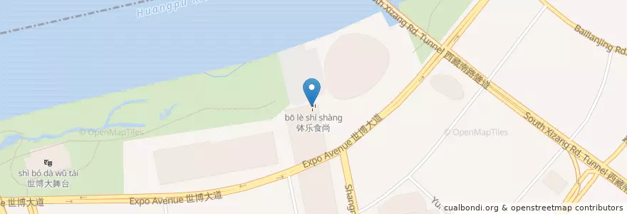 Mapa de ubicacion de 钵乐食尚 en 中国, 上海市, 浦东新区.