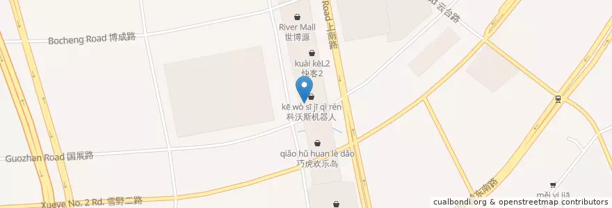 Mapa de ubicacion de Pizza Delfina G en China, Shanghai, Pudong.
