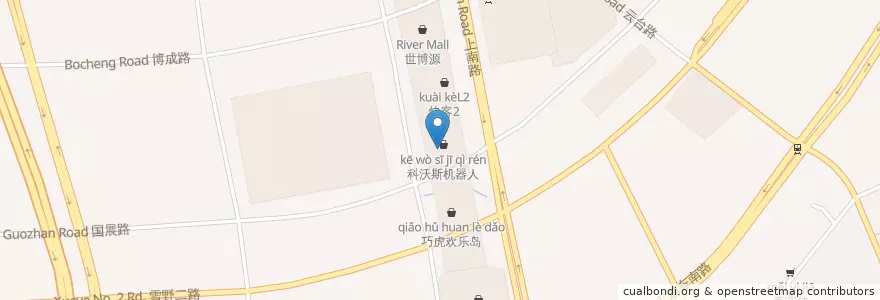 Mapa de ubicacion de 花隐日式怀石料理 G en China, Shanghai, Pudong.