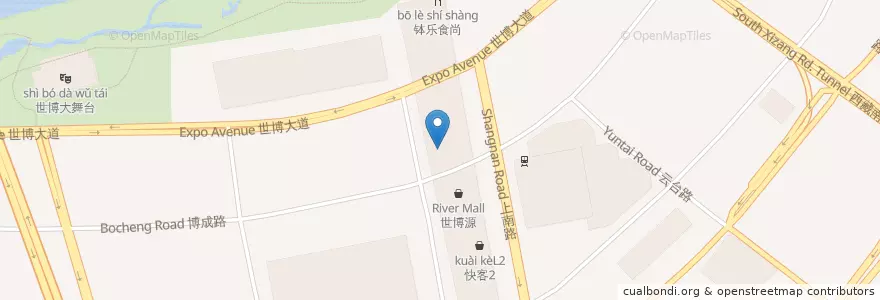 Mapa de ubicacion de 家有好面 B en China, Xangai, Pudong.