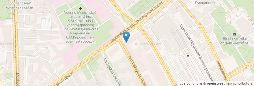 Mapa de ubicacion de Bank of Russia (Interregional in inspection) en Russia, Northwestern Federal District, Leningrad Oblast, Saint Petersburg, Адмиралтейский Район, Округ Семёновский.