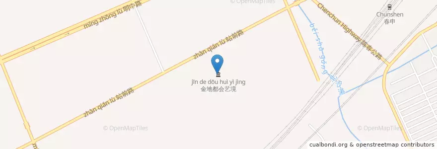 Mapa de ubicacion de 金地都会艺境 en China, Shanghái, 松江区.