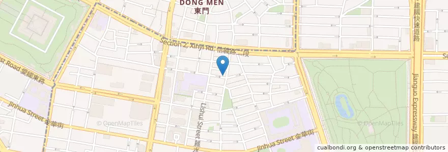 Mapa de ubicacion de 天津葱抓餅 en 台湾, 新北市, 台北市, 大安区.