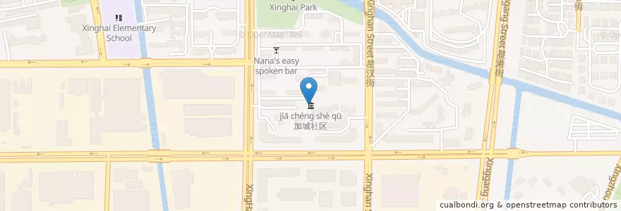 Mapa de ubicacion de 加城社区 en China, Suzhou, Jiangsu, 姑苏区, 苏州工业园区直属镇, 苏州工业园区.