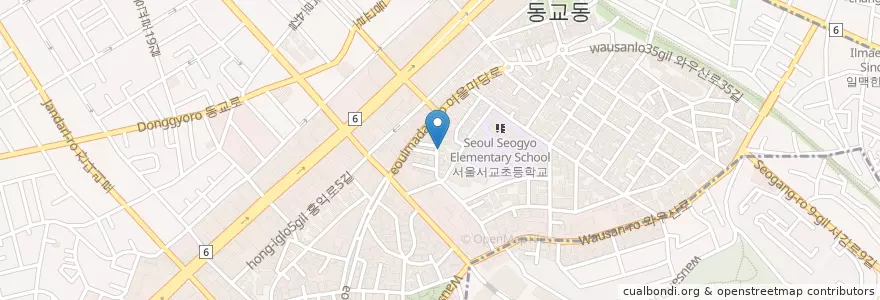 Mapa de ubicacion de 홍콩방점0410Plus en 韩国/南韓, 首尔, 麻浦區, 서교동.