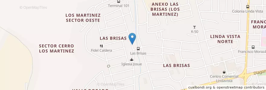 Mapa de ubicacion de Casa # U 3 de Vilma Vela (LasBrisas en Nicarágua, Departamento De Managua, Managua (Municipio).
