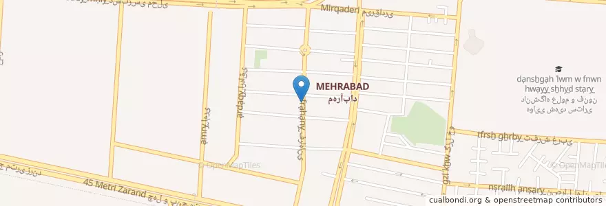 Mapa de ubicacion de پارسیان en 이란, 테헤란, شهرستان تهران, 테헤란, بخش مرکزی شهرستان تهران.