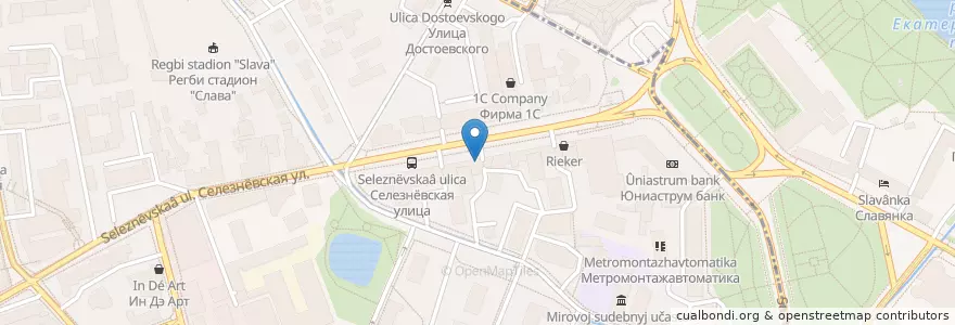Mapa de ubicacion de Планета Суши en Russie, District Fédéral Central, Moscou, Центральный Административный Округ, Тверской Район.