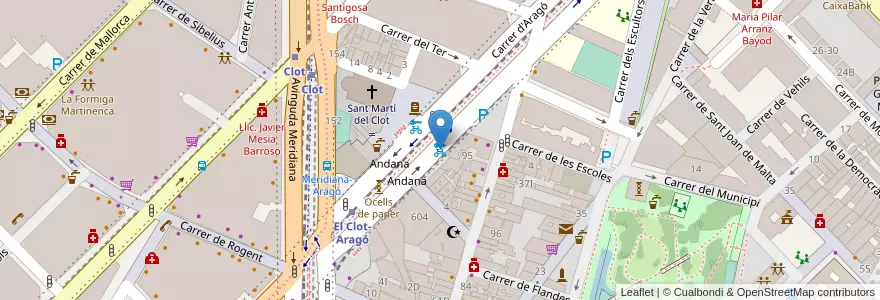 Mapa de ubicacion de 489 - (PK) Plaça Canonge Rodó en Spanje, Catalonië, Barcelona, Barcelonès, Barcelona.