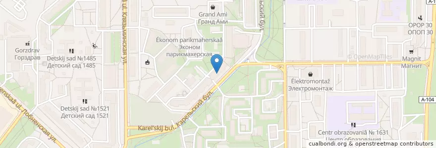 Mapa de ubicacion de Стелла en روسيا, Центральный Федеральный Округ, Москва, Северный Административный Округ, Дмитровский Район.