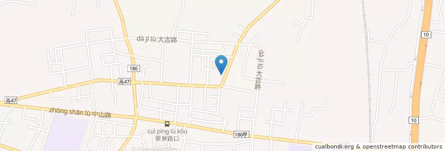 Mapa de ubicacion de 保安里活動中心 en Taiwan, Kaohsiung, 大社區.
