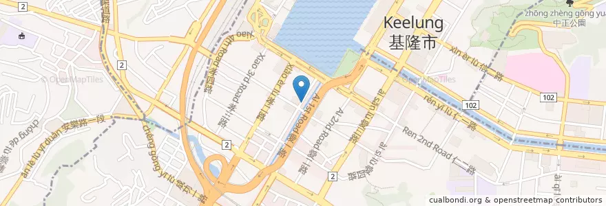 Mapa de ubicacion de 仁德里民活動中心 en تايوان, مقاطعة تايوان, كي لنغ, 仁愛區.