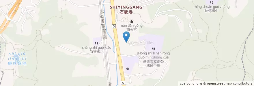 Mapa de ubicacion de 育仁里民活動中心 en 타이완, 타이완성, 지룽 시, 런아이 구.