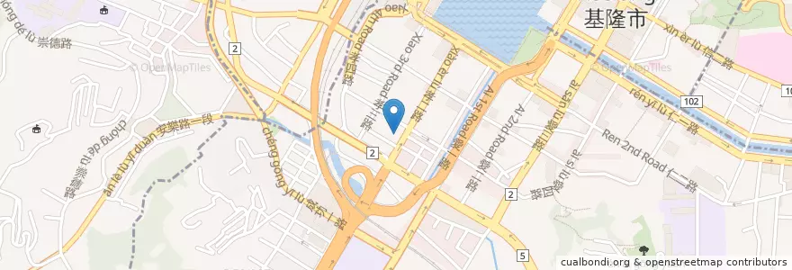 Mapa de ubicacion de 同風里民活動中心 en 타이완, 타이완성, 지룽 시, 런아이 구.