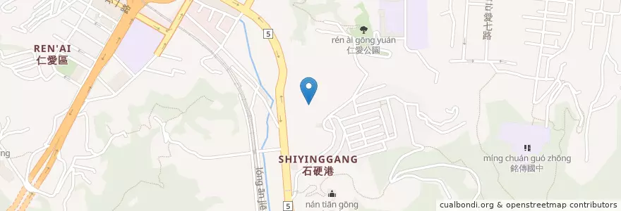 Mapa de ubicacion de 誠仁里民活動中心 en تایوان, 臺灣省, 基隆市, 仁愛區.