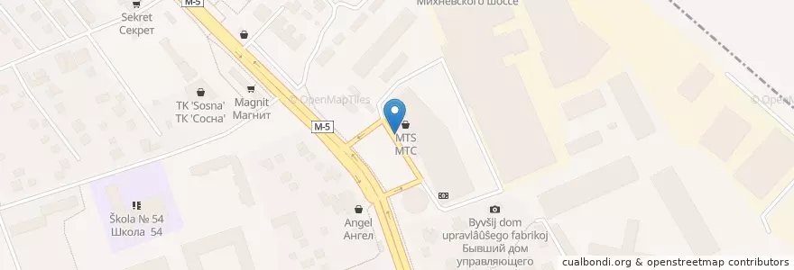 Mapa de ubicacion de Стардог!s en Russia, Central Federal District, Moscow Oblast, Lyuberetsky District.