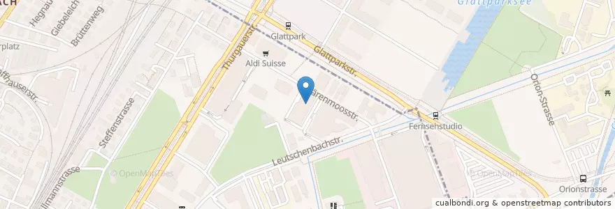 Mapa de ubicacion de SRF Restaurant Schärenmoos en Svizzera, Zurigo, Distretto Di Zurigo, Zurigo.
