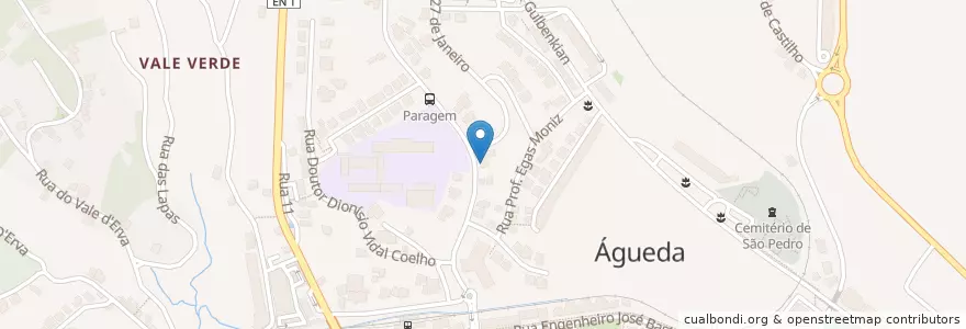 Mapa de ubicacion de Auto-Fama en Portugal, Aveiro, Centro, Baixo Vouga, Águeda, Águeda E Borralha.