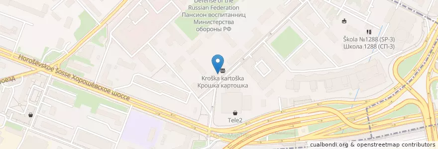Mapa de ubicacion de ИФК en Россия, Центральный Федеральный Округ, Москва, Северный Административный Округ, Хорошёвский Район.
