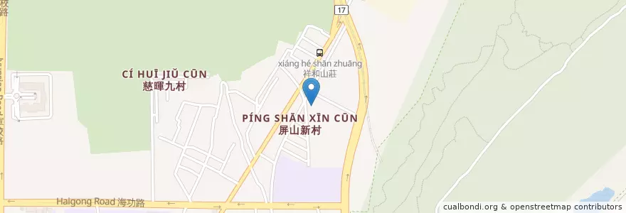 Mapa de ubicacion de 祥和山莊活動中心 en Taiwan, Kaohsiung, Zuoying District.