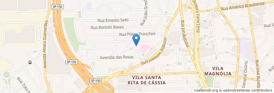 Mapa de ubicacion de Gran RF Padaria en برزیل, منطقه جنوب شرقی برزیل, سائوپائولو, Região Geográfica Intermediária De São Paulo, Região Metropolitana De São Paulo, Região Imediata De São Paulo, São Bernardo Do Campo.