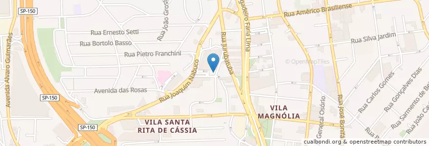 Mapa de ubicacion de Galeteria Brazeiro en ブラジル, 南東部地域, サンパウロ, Região Geográfica Intermediária De São Paulo, Região Metropolitana De São Paulo, Região Imediata De São Paulo, São Bernardo Do Campo.