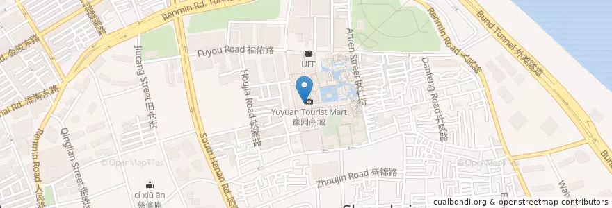 Mapa de ubicacion de Sushi express - Zhengxian Round Belt Sushi en China, Shanghái, Huangpu.