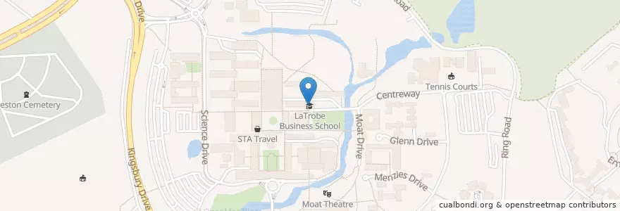 Mapa de ubicacion de LaTrobe Business School en استرالیا, Victoria, City Of Darebin.