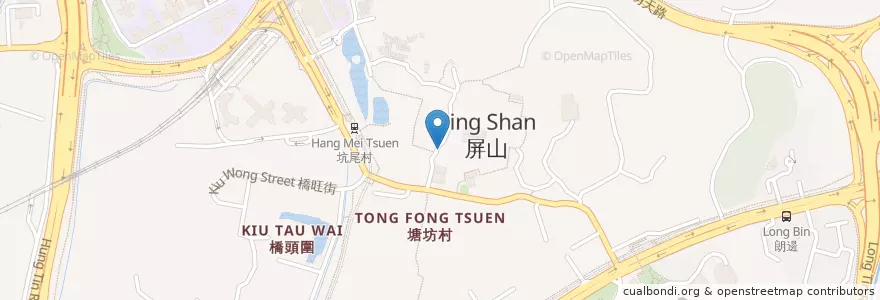 Mapa de ubicacion de 雄記餐廳 en China, Hong Kong, Guangdong, Wilayah Baru, 元朗區 Yuen Long District.