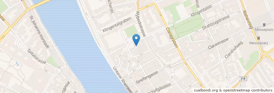 Mapa de ubicacion de RENÉE en Suiza, Basilea-Ciudad, Basilea.