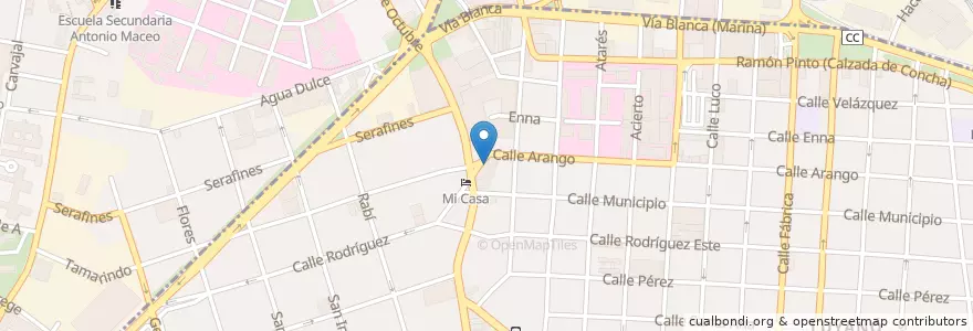 Mapa de ubicacion de Pio Pio Tamarindo en Cuba, La Havane.