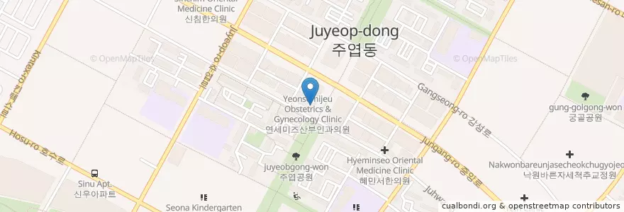 Mapa de ubicacion de Café Gate en کره جنوبی, گیونگی-دو, 고양시, 일산서구.