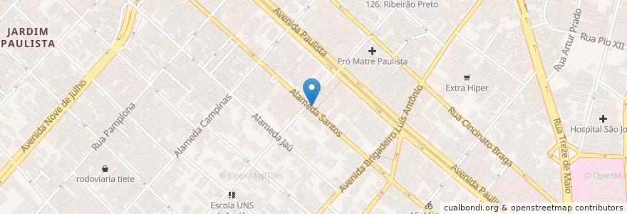 Mapa de ubicacion de Rascal en Brasil, Región Sudeste, San Pablo, Região Geográfica Intermediária De São Paulo, Região Metropolitana De São Paulo, Região Imediata De São Paulo, San Pablo.