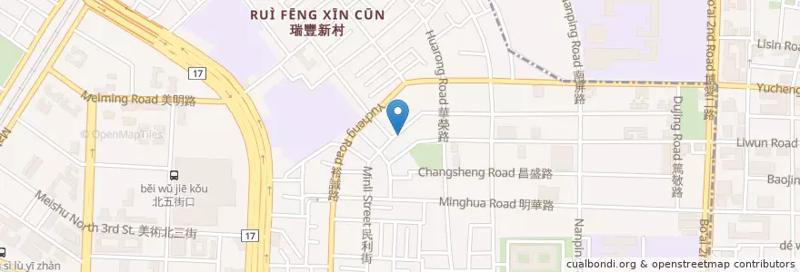 Mapa de ubicacion de 可口廚房 en 台湾, 高雄市, 鼓山区.