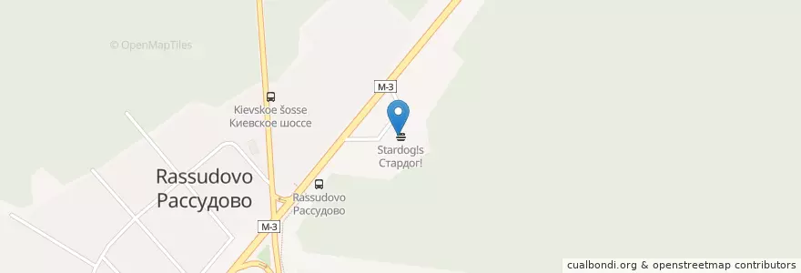 Mapa de ubicacion de Стардог!s en Russland, Föderationskreis Zentralrussland, Moskau, Троицкий Административный Округ, Поселение Новофёдоровское.