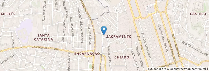 Mapa de ubicacion de Carioca da Trindade en Portogallo, Área Metropolitana De Lisboa, Lisbona, Grande Lisboa, Lisbona.