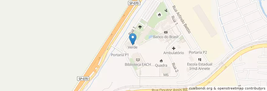 Mapa de ubicacion de Cozinha en 브라질, 남동지방, 상파울루, Região Geográfica Intermediária De São Paulo, Região Metropolitana De São Paulo, Região Imediata De São Paulo, 상파울루.