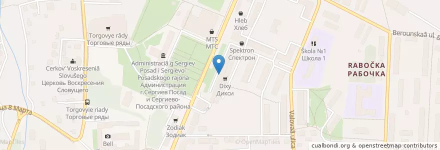 Mapa de ubicacion de Траст en Rusia, Distrito Federal Central, Óblast De Moscú, Сергиево-Посадский Городской Округ.