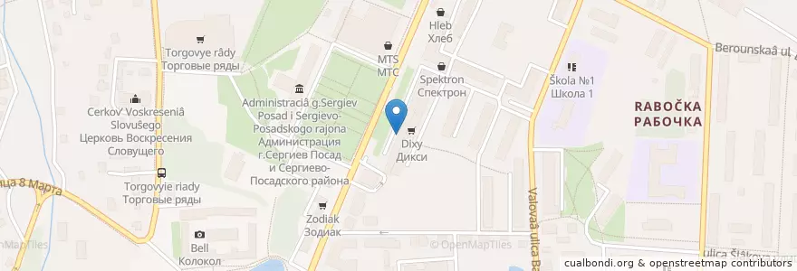 Mapa de ubicacion de Фармамед en ロシア, 中央連邦管区, モスクワ州, Сергиево-Посадский Городской Округ.