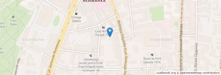 Mapa de ubicacion de Горздрав en 俄罗斯/俄羅斯, Центральный Федеральный Округ, Москва, Центральный Административный Округ, Район Якиманка.