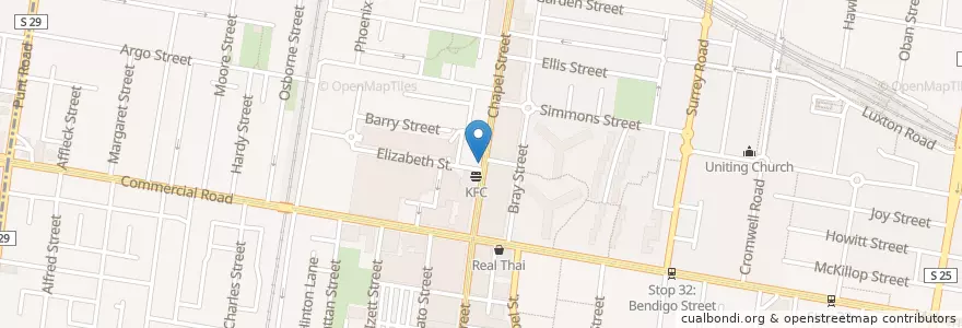 Mapa de ubicacion de Abacus Melbourne en Australia, Victoria, City Of Stonnington.