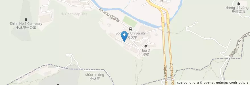 Mapa de ubicacion de CHORD 校車咖啡 en 타이완, 신베이 시, 타이베이시, 스린 구.